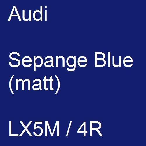 Audi, Sepange Blue (matt), LX5M / 4R.